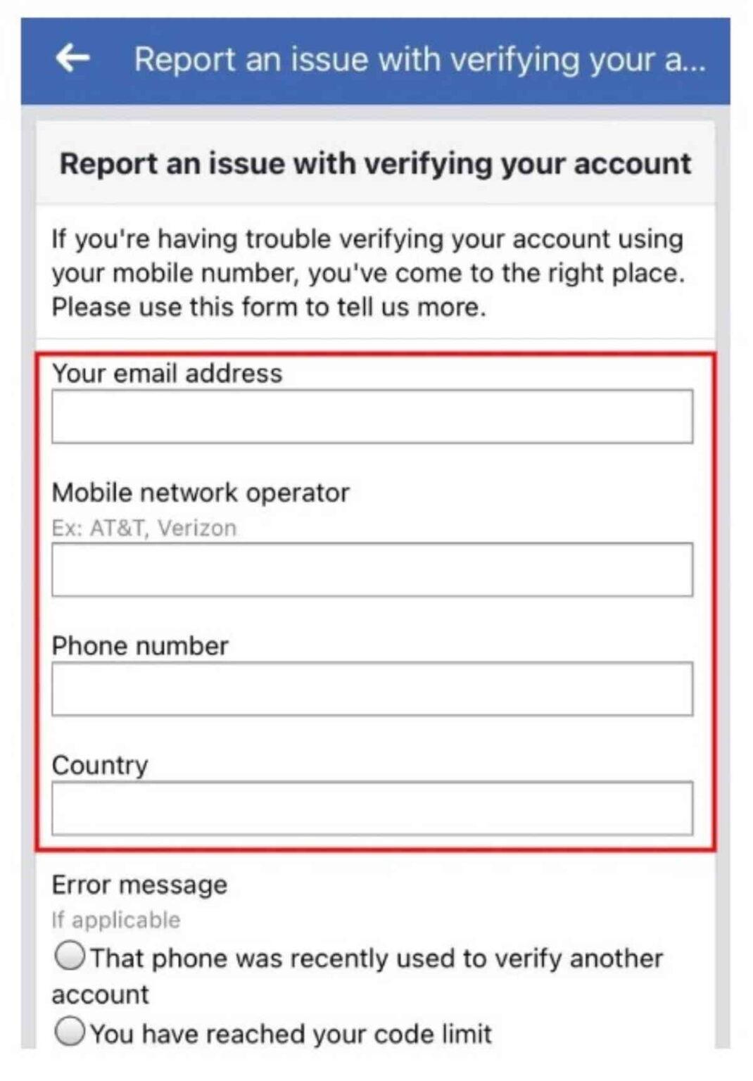 report-an-issue-with-verifying-your-facebook-account