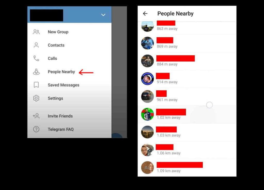 telegram nearby feature