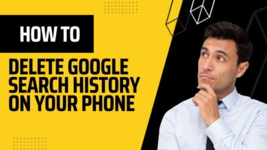 how to delete google search history on your phone