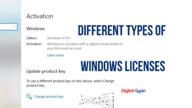 windows licenses types