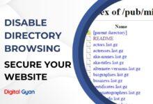 disable directory browsing