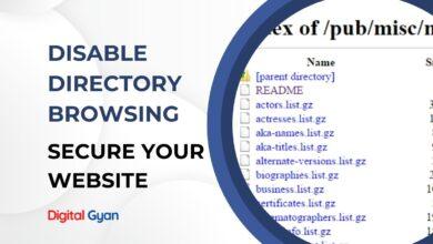 disable directory browsing