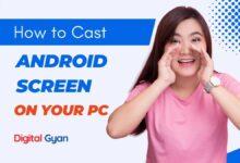 how to cast screen on pc from android