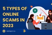 5 types of online scams