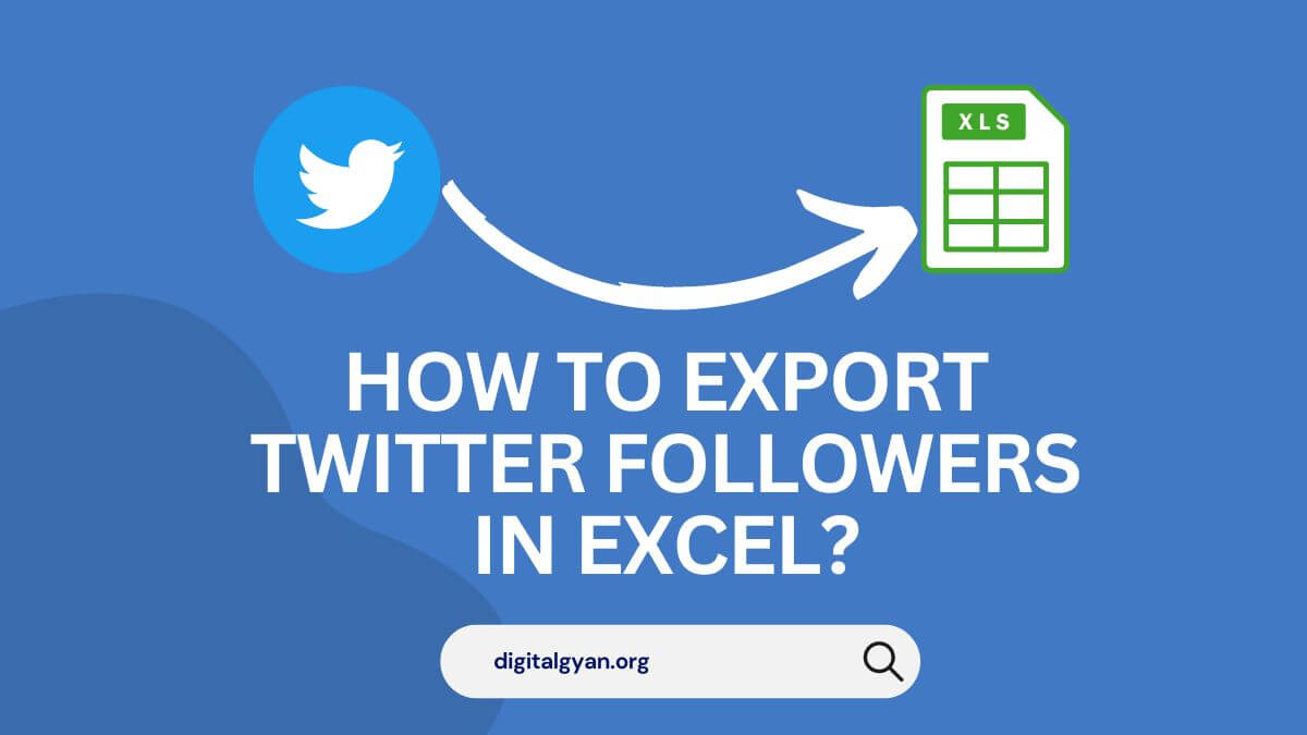 how to export  x followers list in excel?