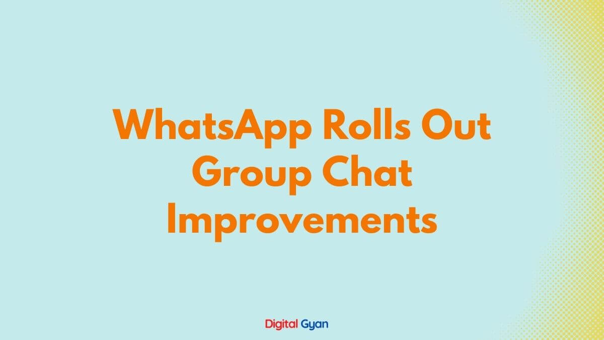 group chat improvement