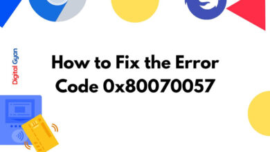 error code 0x80070057