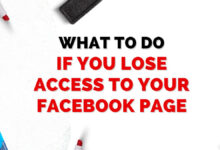 i lost access to my facebook page