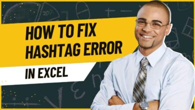 fix hashtag error in excel