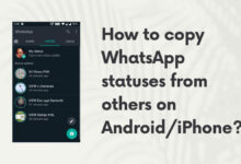 how to copy whatsapp statuses from others on android/iphone?