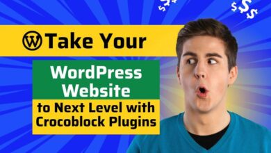 wordpress website with crocoblock plugins