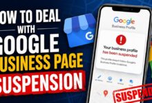 business profile suspension