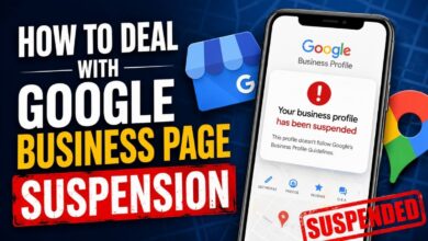 business profile suspension